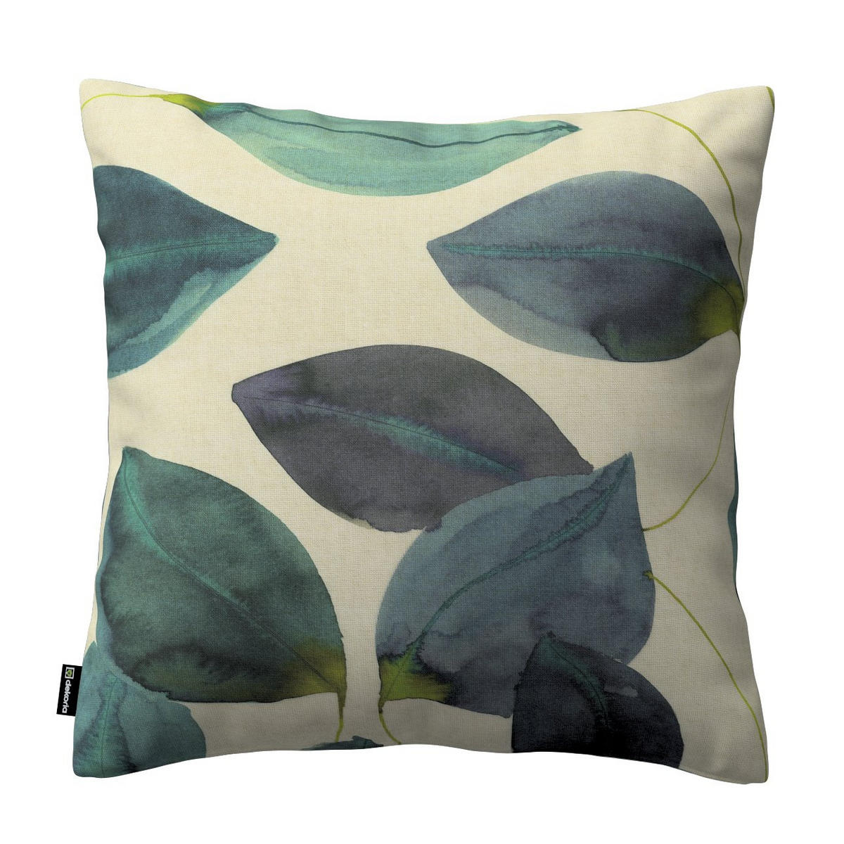 KISSENHÜLLE Abigail grün und beige, 50x50 cm - Grün, Textil (50/50cm) - Dekoria