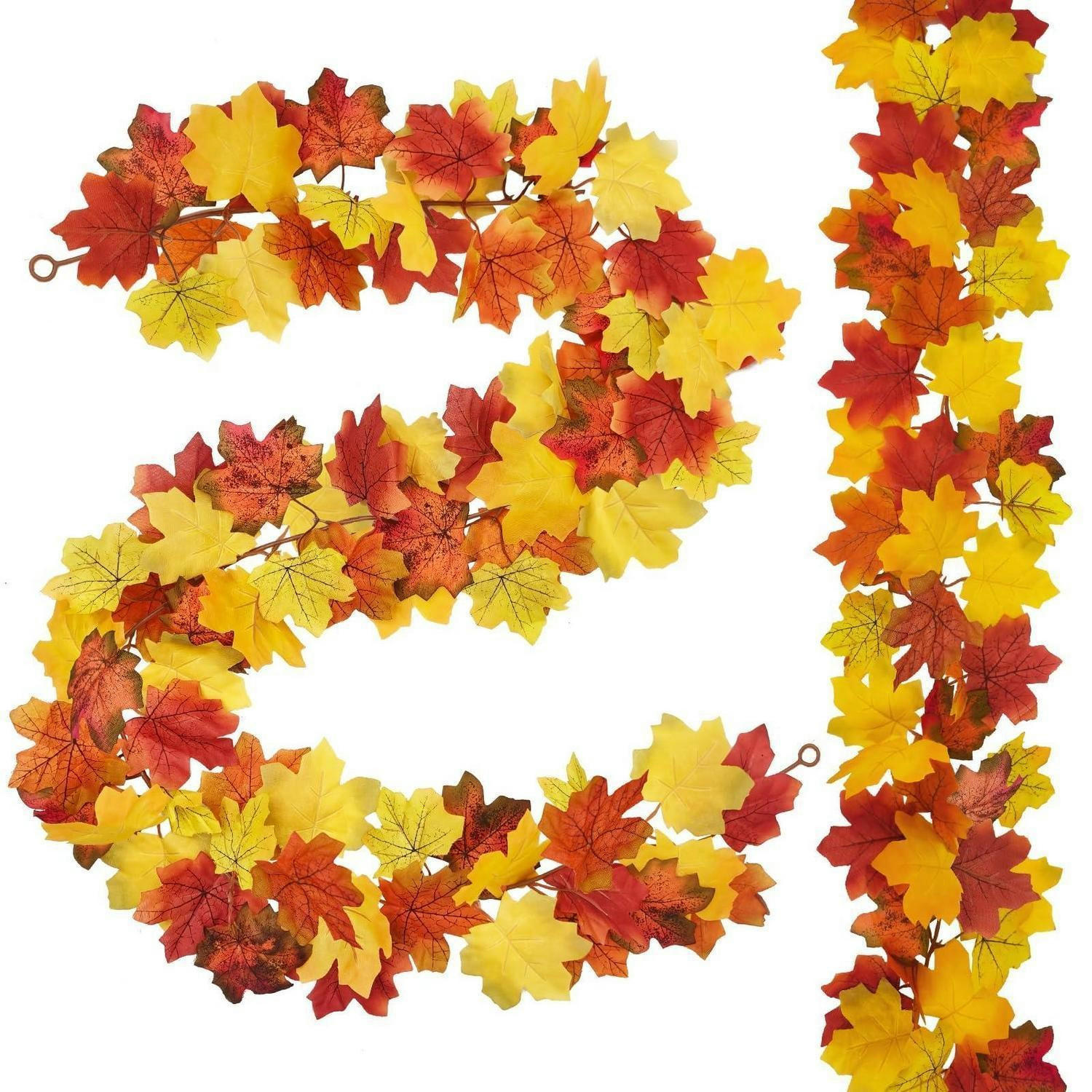 HERBSTGIRLANDE 2er Set 200 cm - Multicolor, Kunststoff (200cm)