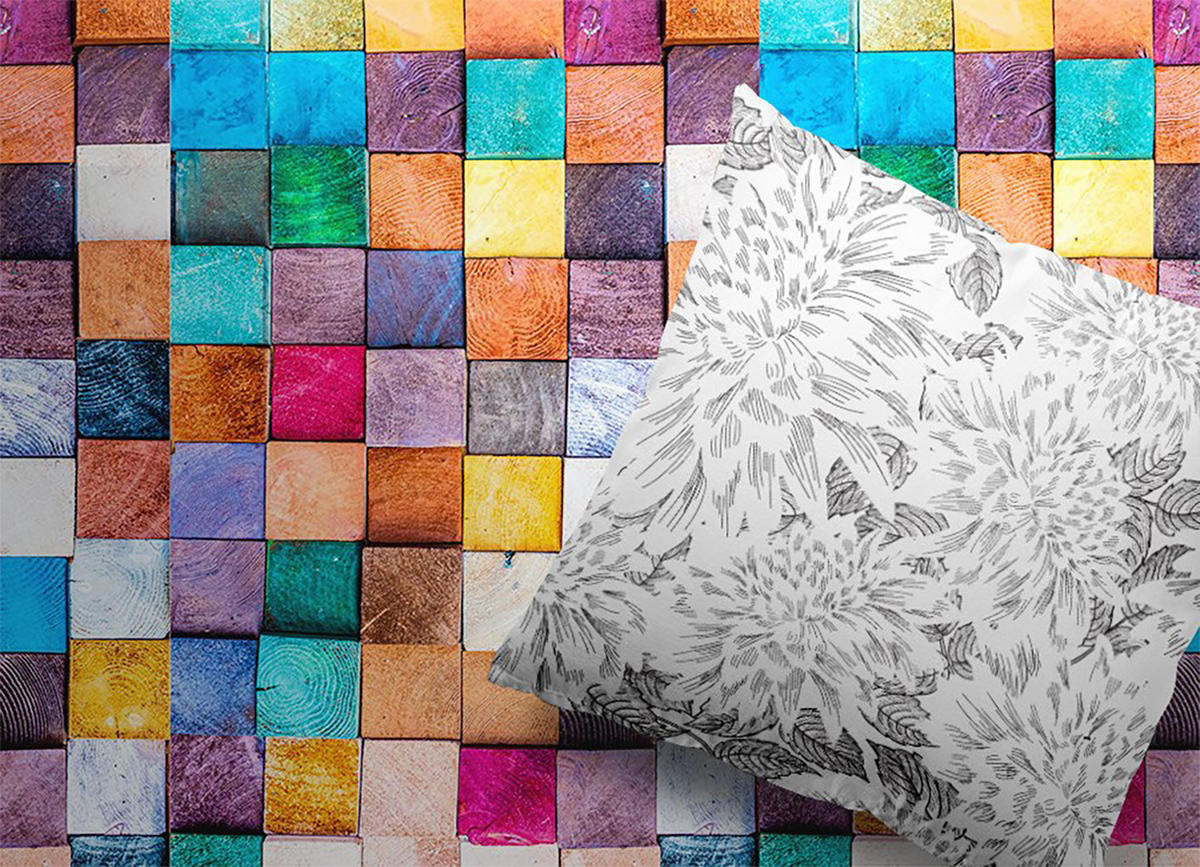 VINYL TEPPICH 150x225 cm Holzplättchen - Multicolor, Kunststoff (150/225cm) - TULUP