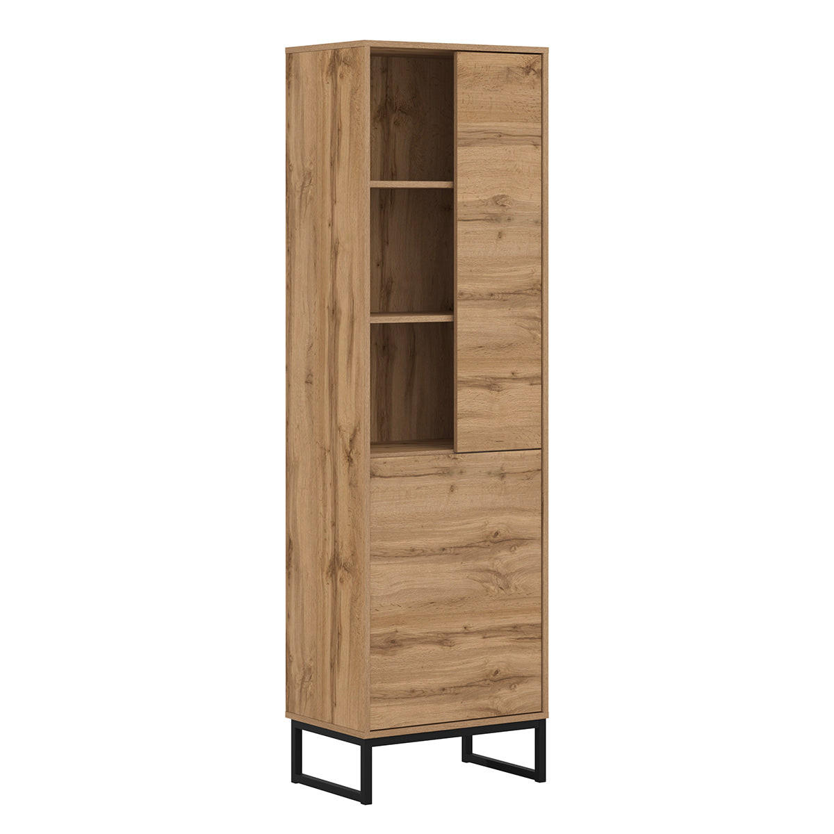 REGÁL NA KNIHY Loa Drevo - hnedá, kompozitné drevo (53.5/180/36.5cm) - Petits-meubles