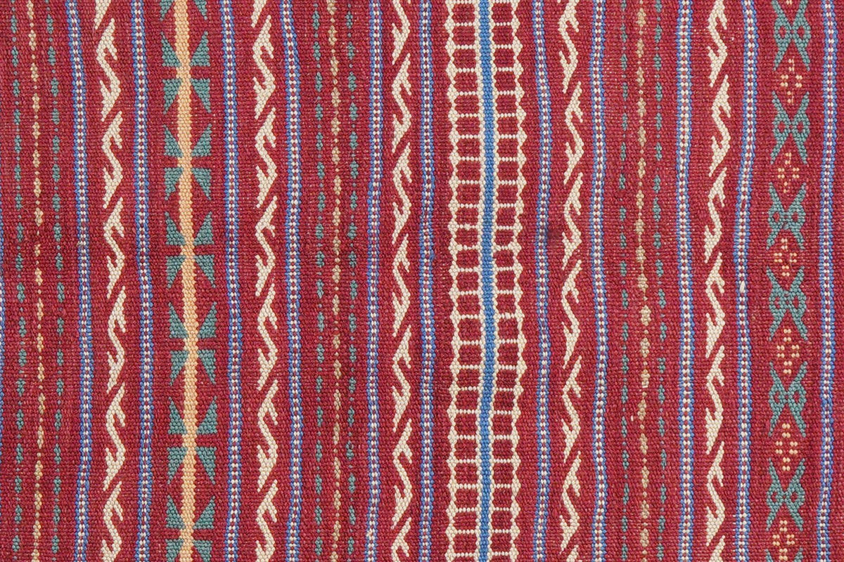 KELIM-TEPPICH handgewebt Kordi Rot, Violett 243/167 cm Schurwolle - Rot/Violett, Textil (167/243cm) - Looma