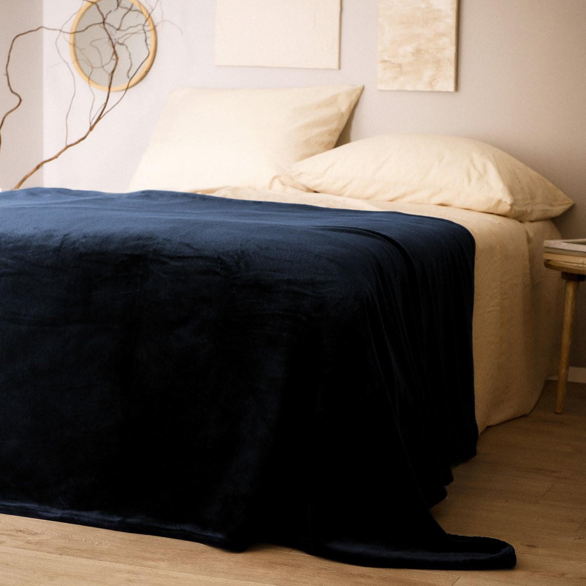 TAGESDECKE Rote blau 200x220 cm - Blau, Textil (200/220cm) - Homla