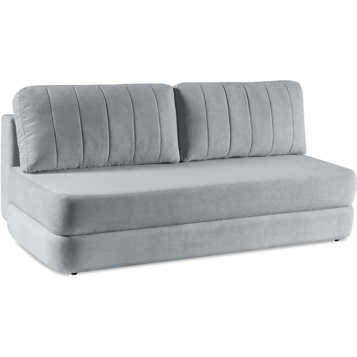 SCHLAFSOFA 3-Sitzer Orin mit Schlaffunktion, Grau - Schwarz/Grau, Textil (211/93/103cm) - Beautysofa