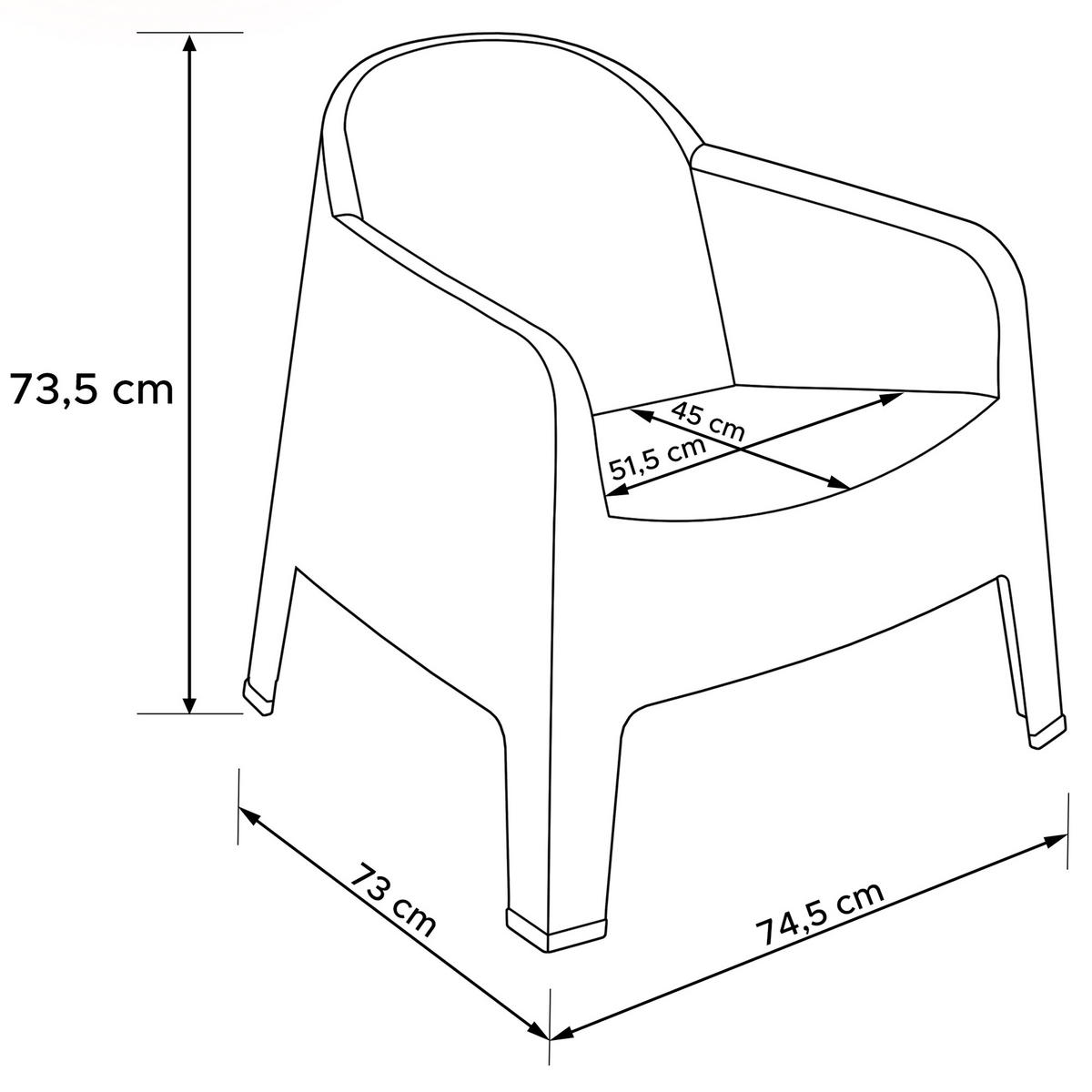 GARTENMÖBEL-SET MALUS, 4-tlg - Beige, Kunststoff - KONSIMO®