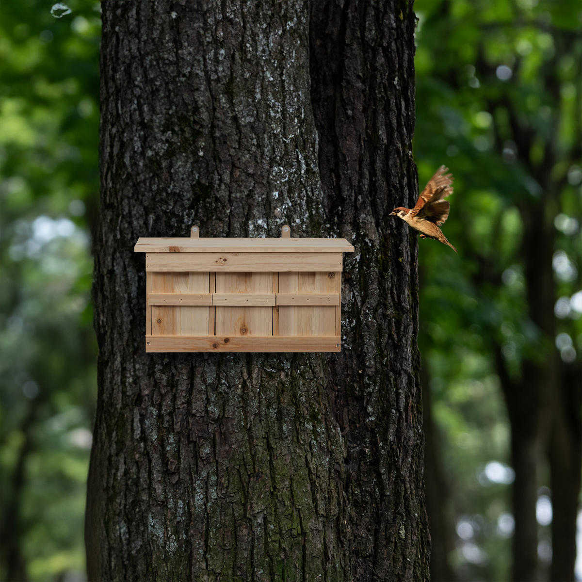 NISTKASTEN - Braun, Holz/Metall (43.5/22/15cm) - Relaxdays