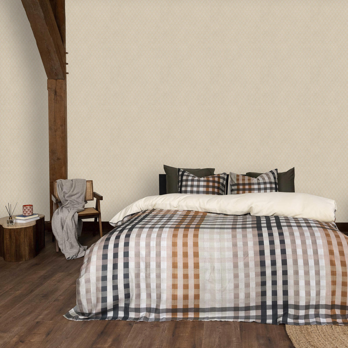 VLIESTAPETE - Myoka Sand - Sandfarben, Papier/Kunststoff (52/1000cm) - Graham & Brown