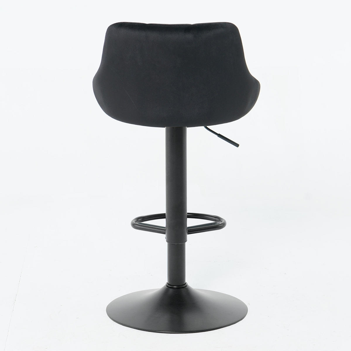 BARSTUHL - 2er-Set - Schwarz, Textil/Metall (46/83/49cm) - home24