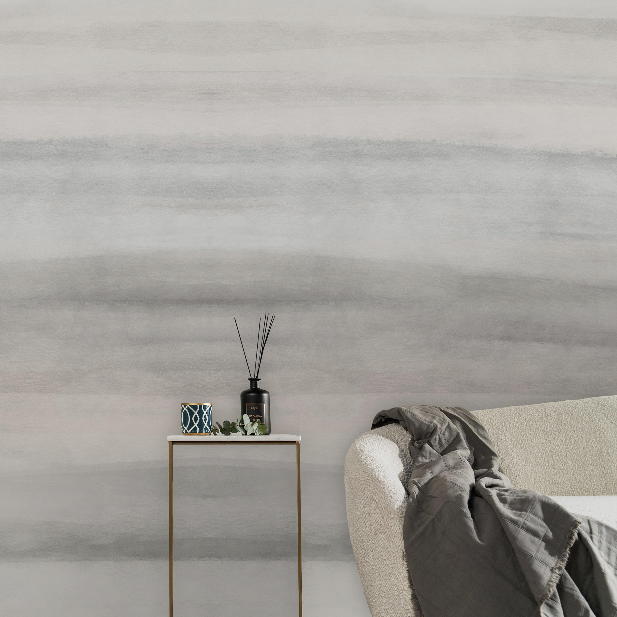 FOTOTAPETE - Hakone - Grau, Papier/Kunststoff (300/280cm) - Graham & Brown