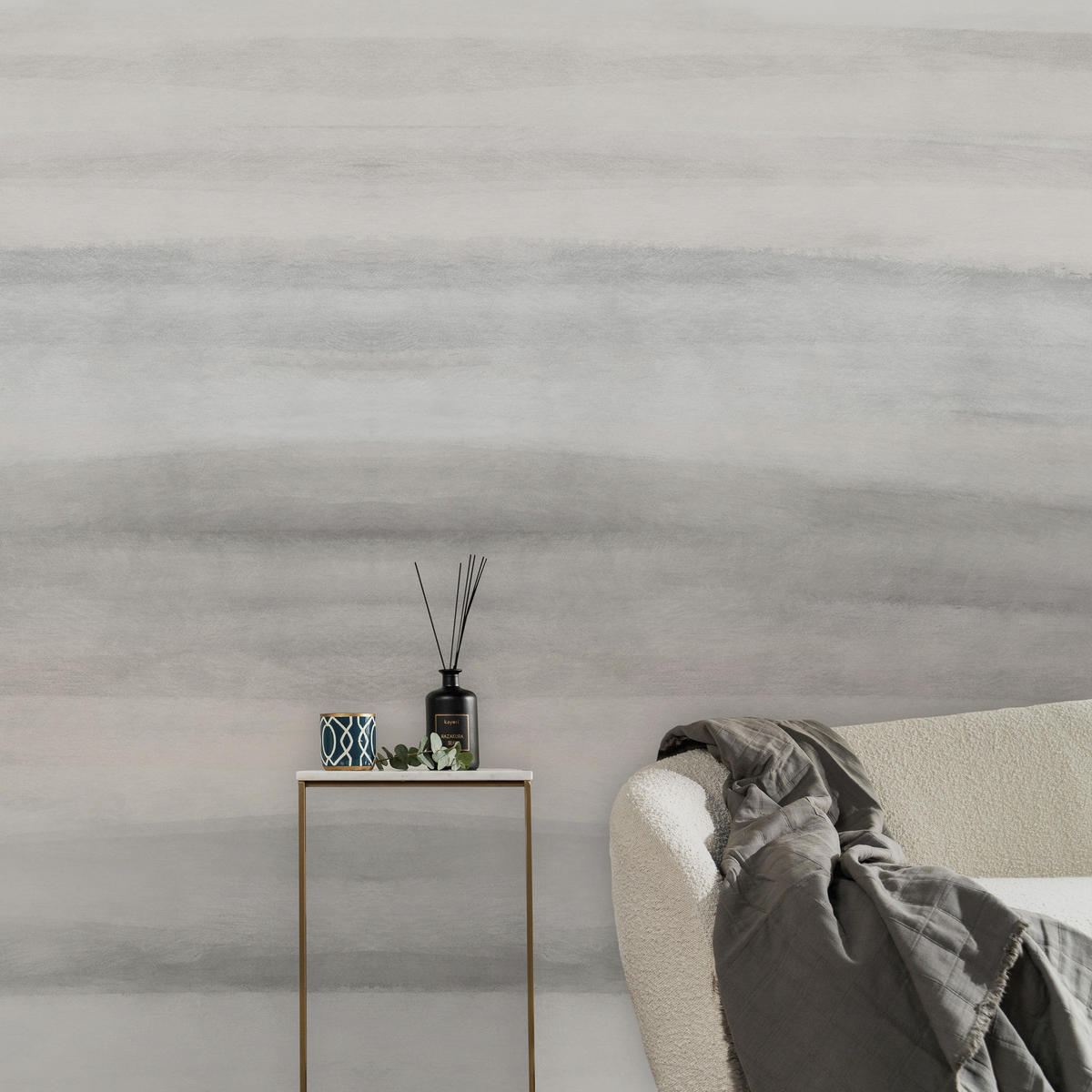 FOTOTAPETE - Hakone - Grau, Papier/Kunststoff (300/280cm) - Graham & Brown
