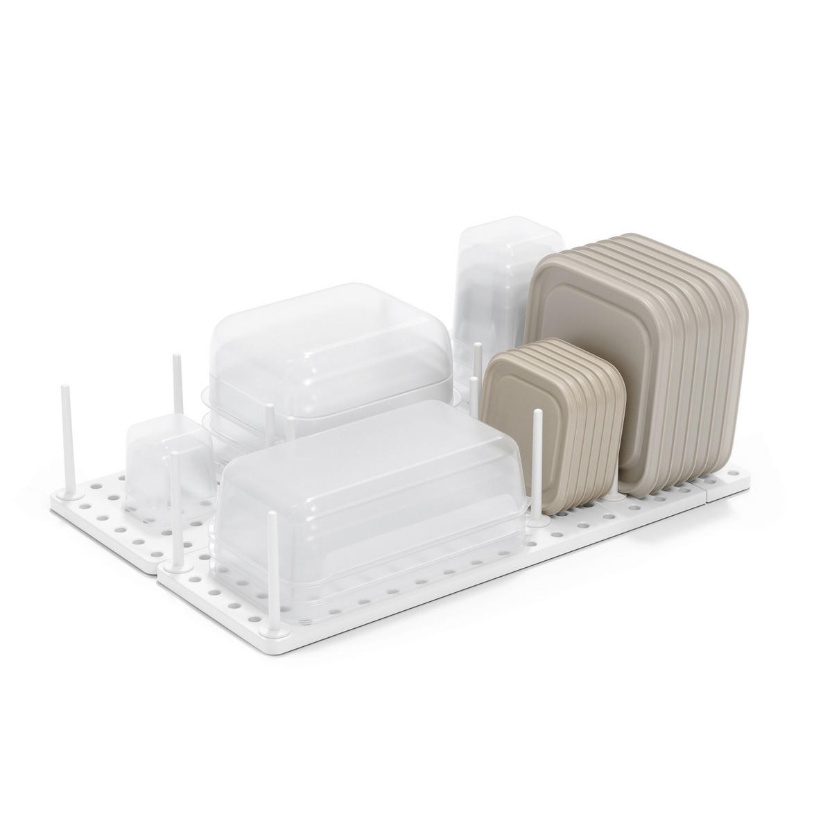 SCHUBLADENORGANIZER Peggy 2er-Set, Weiß - Weiß, Kunststoff (15/10/55cm) - Umbra