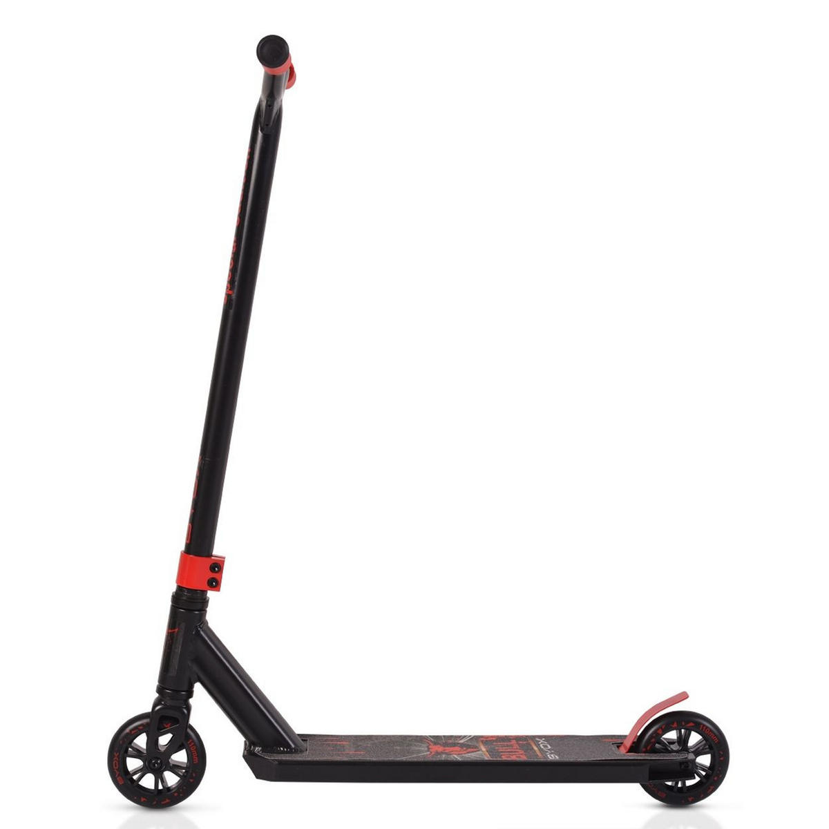 KINDERROLLER Bull schwarz PU-Räder, ABEC-7, Lenker 360° drehbar, Bremse, bis 100 kg - Schwarz, Metall (68/55/85cm)