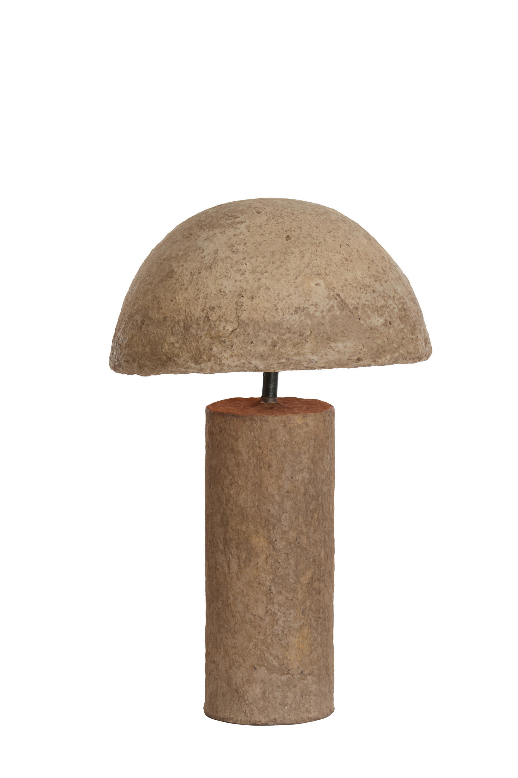 TISCHLAMPE Qazu Braun Ø30/48 cm - Dunkelbraun, Papier (30/30/48cm) - Light & Living