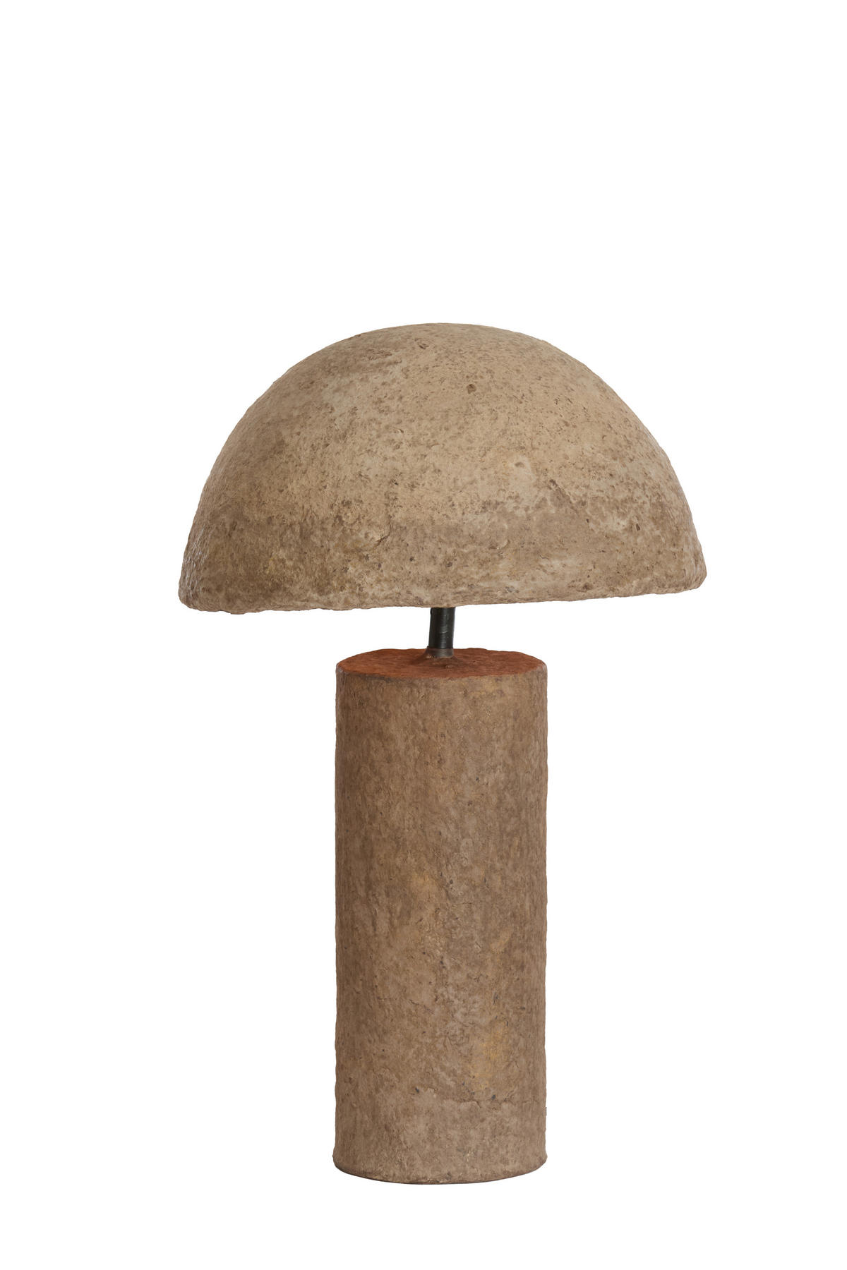 TISCHLAMPE Qazu Braun Ø30/48 cm - Dunkelbraun, Papier (30/30/48cm) - Light & Living
