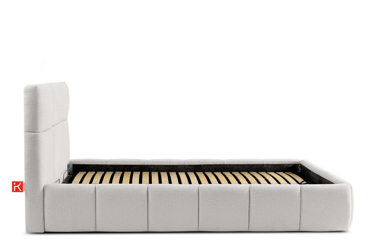 POLSTERBETT ALTOS Einzelbett, weiß - Weiß, Holz/Holzwerkstoff (120/200cm) - KONSIMO®