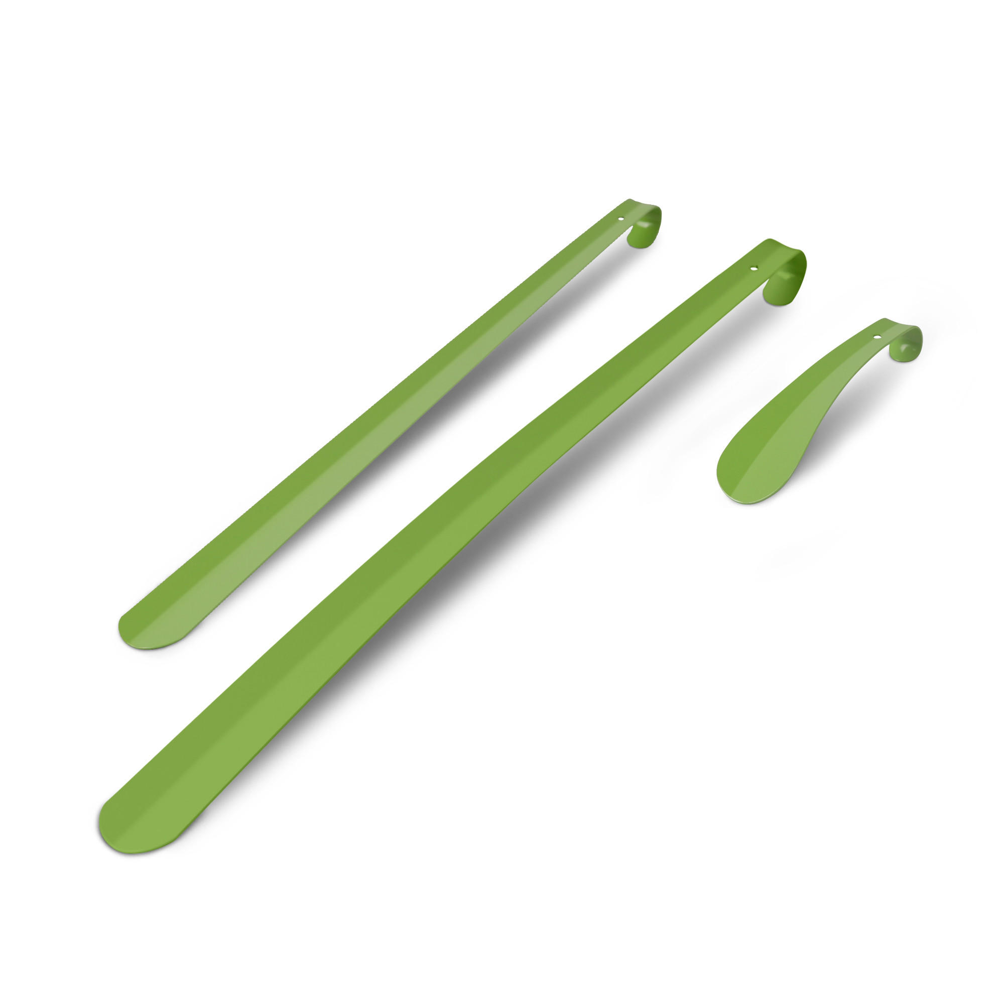 SCHUHLÖFFEL Metall 16,5/58/79cm 3er-Pack Grün - Grün, Metall (4/0.2/57cm)