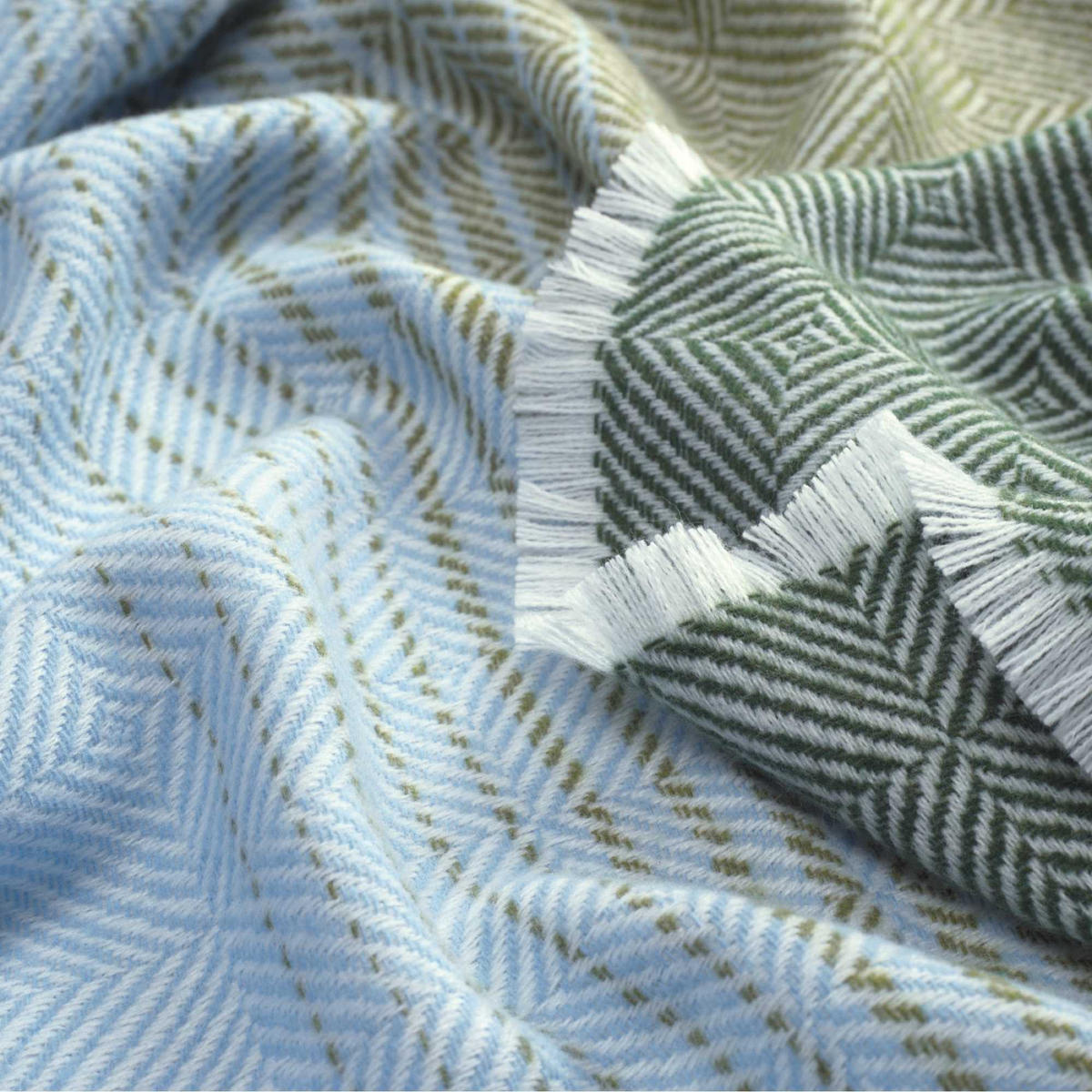 PLAID E-August 150/180 cm  - Multicolor/Olivgrün, KONVENTIONELL, Textil (150/180cm) - Esprit