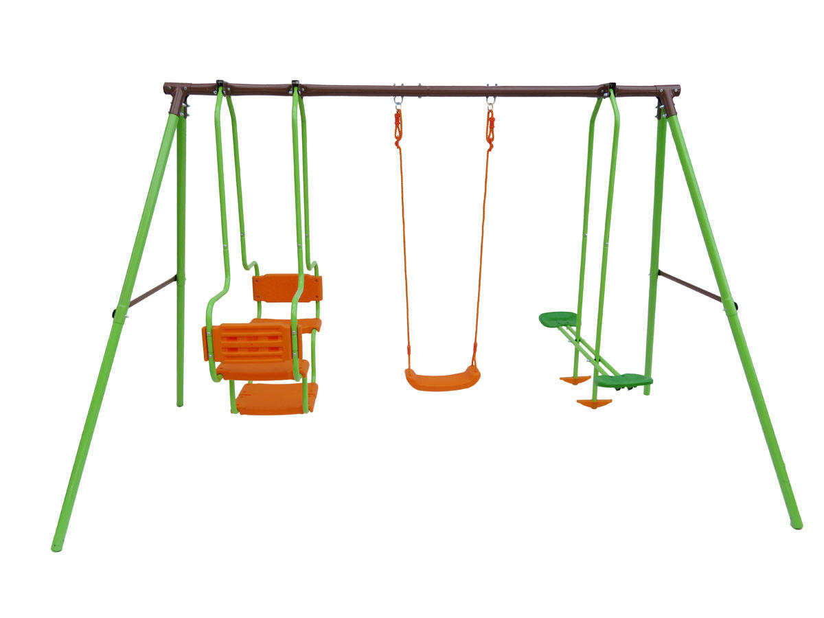 KLETTERGERÜST AUS STAHL eva - Grün, Metall (156/196/306cm) - Habitat Garten