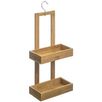 BADEZIMMER-REGAL mit einem Kleiderbügel 14/26/61 cm - Beige, Naturmaterialen (26/61/14cm) - 5five Simply Smart