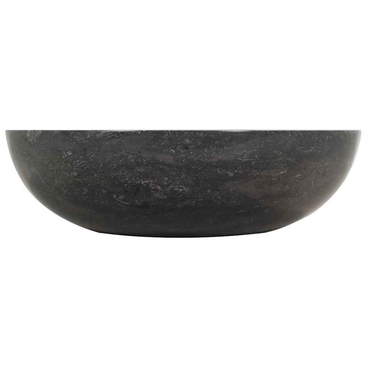 WASCHBECKEN Lackey 40/40/12 cm - Schwarz, Stein (40/12/40cm) - Nettlife