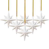 ORNAMENTE STERN Winter Glow beige 6er Set - Beige, Keramik (2.3/8.9/8.9cm) - like.Villeroy & Boch