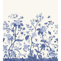 FOTOTAPETE Toile de Jouy 2.5 x 2.79 m - Blau, Papier (250/279cm) - ESTAhome