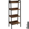 LEITERREGAL Chatham,inklusive Kippschutz, 57,5 x 34 x 138 cm,Industrial Holz dunkel, rustikal - Rostfarben, Holzwerkstoff (34/138/57.5cm) - tectake