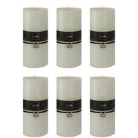 DUFTKERZE ZART - Grün - XXL - 150 Std. - 6er set - Grün, Paraffin (10/20cm) - J-Line