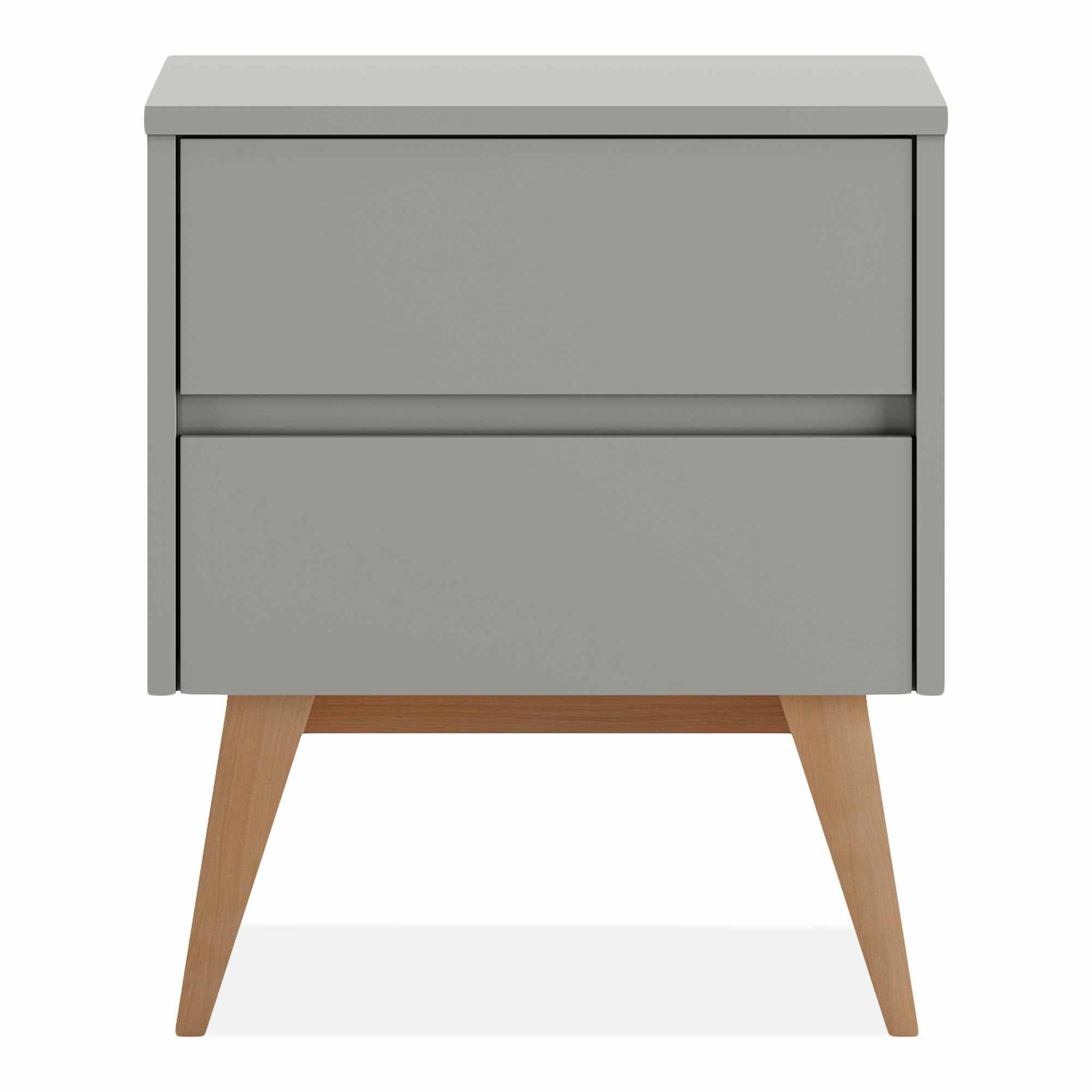 NACHTTISCH Dambi - Grau, Holz (51/59/43cm) - KONSIMO®