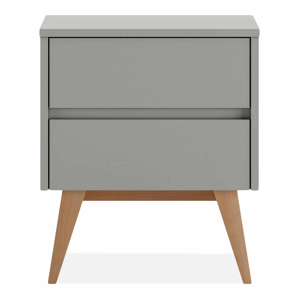 Thumbnail - Konsimo® Nachttisch, Grau, Holz, 51x59x43 cm, Kinder- & Jugendzimmer, Kindermöbel, Kinderregale
