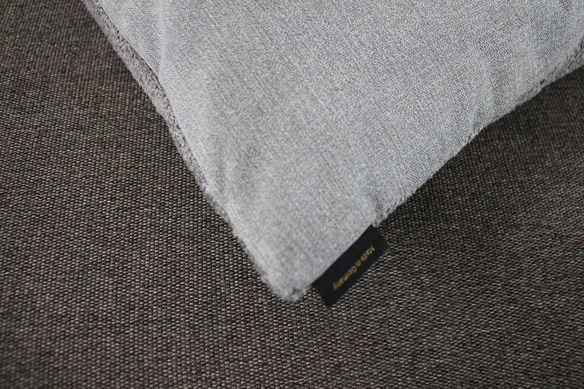 KISSENHÜLLE BAYRON - Grau, Textil (50/50cm) - Yve! decoration