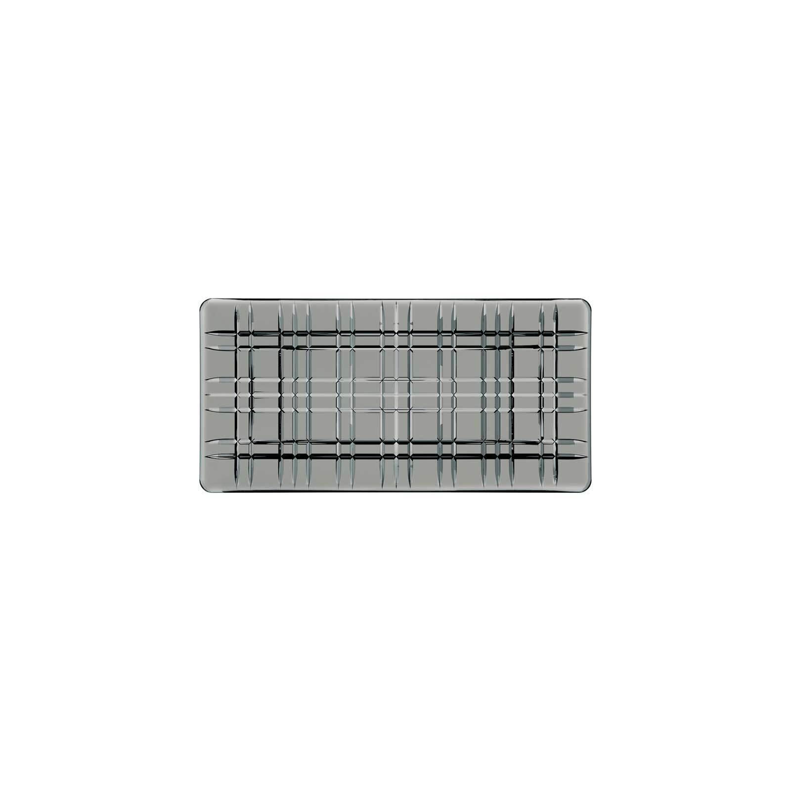 PLATTE Square grau 28 x 14 cm - Grau, Glas (14/2.3/28cm) - Nachtmann