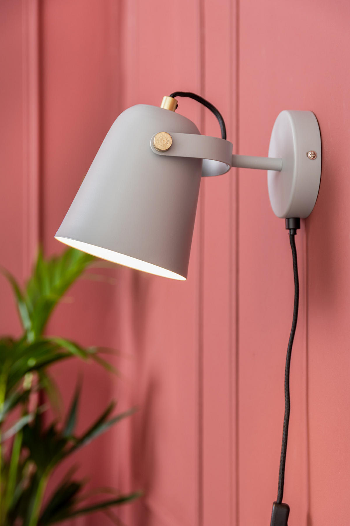WANDLAMP Steady 20/20/17 cm - Grau, Metall (20/17/20cm) - Leitmotiv