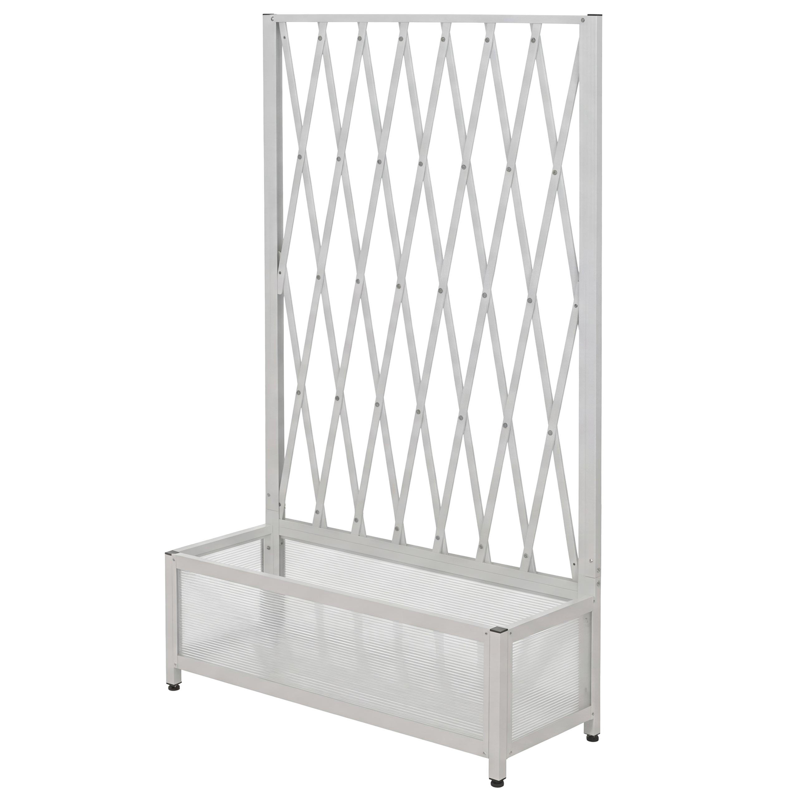 RANKGITTER Weiß - Weiß, Metall (90/152/35cm) - MCW