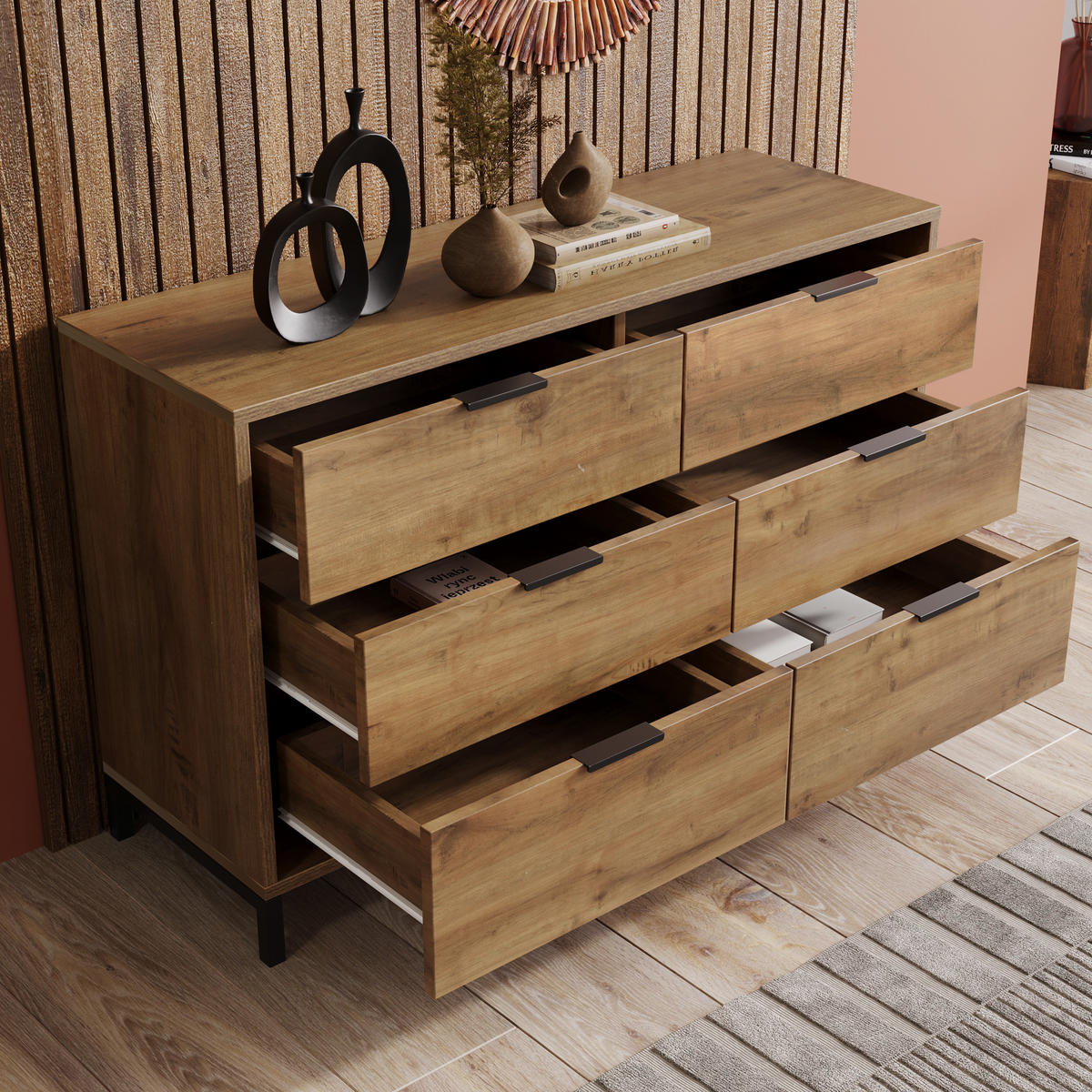 SIDEBOARD braun 120/40/76 cm - Braun, Holzwerkstoff (120/76/40cm) - Urban Meuble