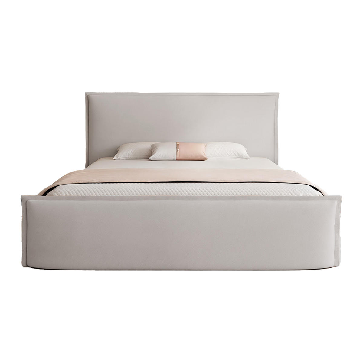 POLSTERBETT ALLBION 180x200 cm, Taupe - Taupe, Textil (200/180cm) - Fedve