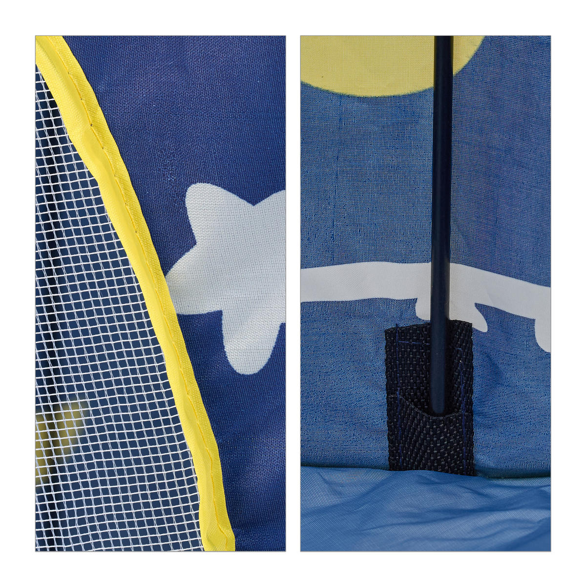 SPIELZELT - Multicolor, Kunststoff/Textil (100/100cm) - Relaxdays