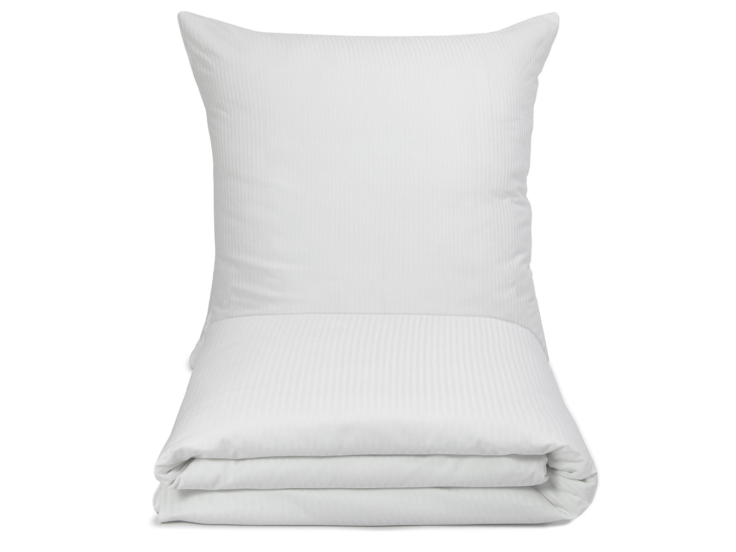 BETTWÄSCHE, 2er-Set, 80 x 80 cm + 140 x 200 cm, 80% Baumwolle, 20% Polyester, Weiß - Weiß, Naturmaterialien (140/200cm) - Zollner