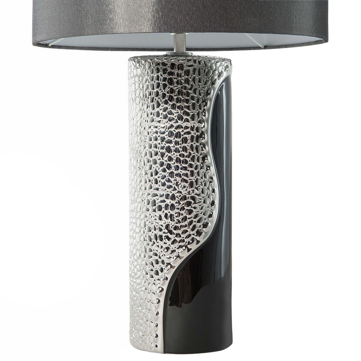 TISCHLAMPE Aiken 30/30/52 cm - Schwarz, Keramik (30/30/52cm) - Beliani