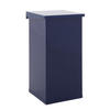 MÜLLEIMER Eckig Haiti 55 Liter 60x30x30 cm Blau - Blau, Metall (30/60/30cm) - PROREGAL