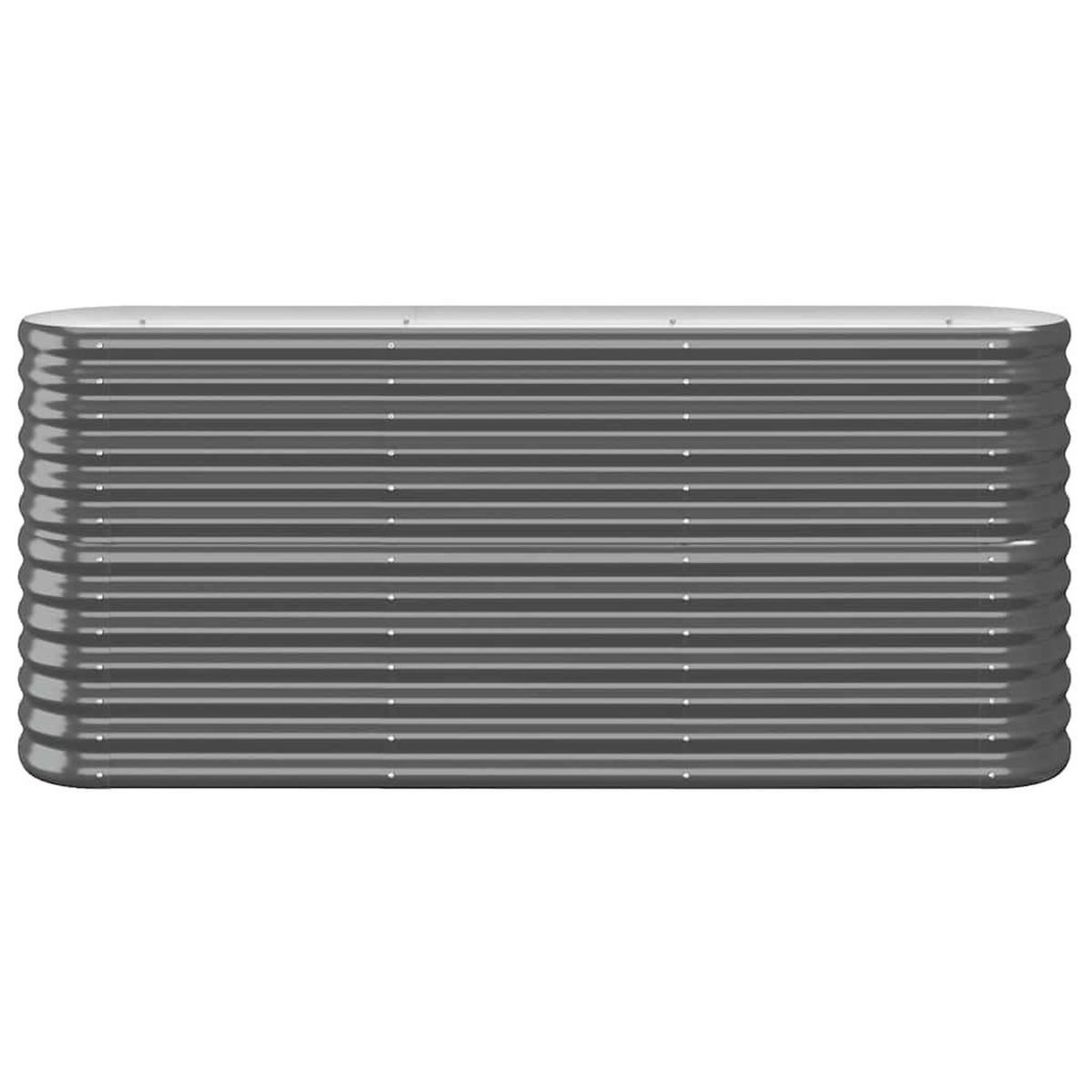 HOCHBEET Verzinkter Stahl 152/40/68 Cm Anthrazit - Anthrazit, Metall (152/68/40cm) - vidaXL