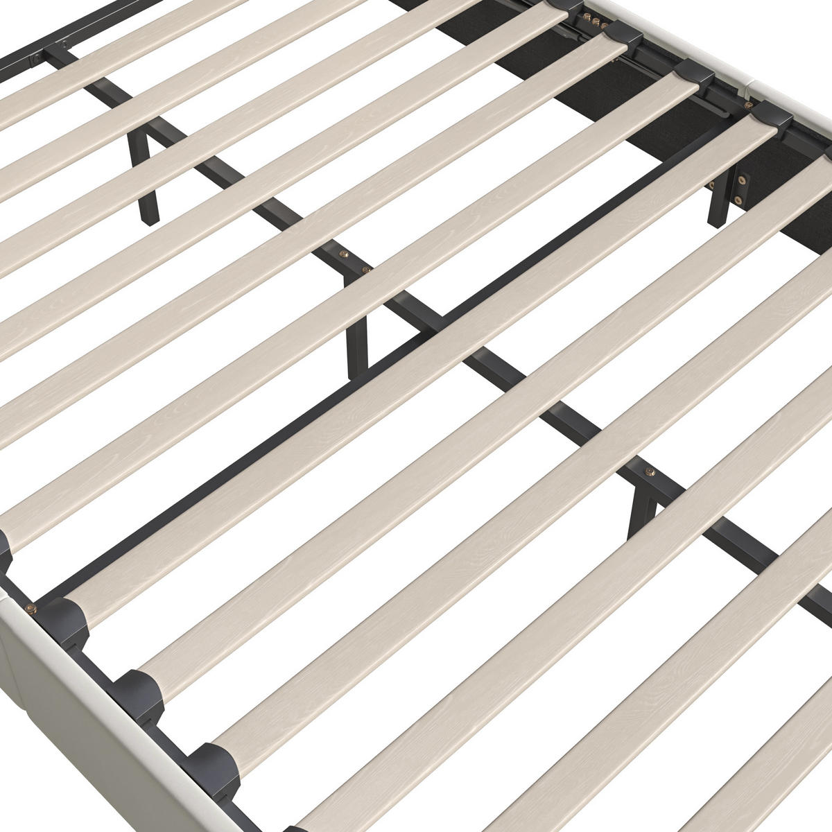 POLSTERBETT 140x190 cm Stauraum Lattenrost Samt Golddekor beige - Beige, Holz (140/190cm) - LEBENLANG