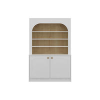 BUFFETSCHRANK - 120 cm x 45 cm - holz - naturfarben hell, weiß Anzila - Weiß, Holz (120/180/45cm) - Vente-Unique