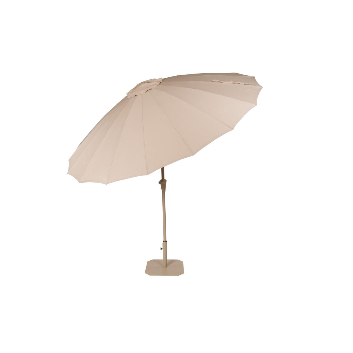 SONNENSCHIRM Sunshine Set Braun - Beige, Kunststoff (250/250cm) - Zuiver