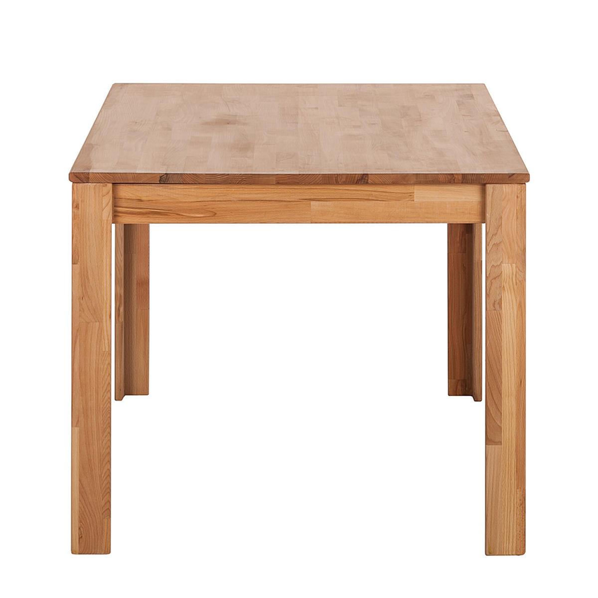 ESSTISCH mit Ausziehfunktion - Kernbuche massiv - geölt - Kernbuche, Holz (90/140/76cm) - home24