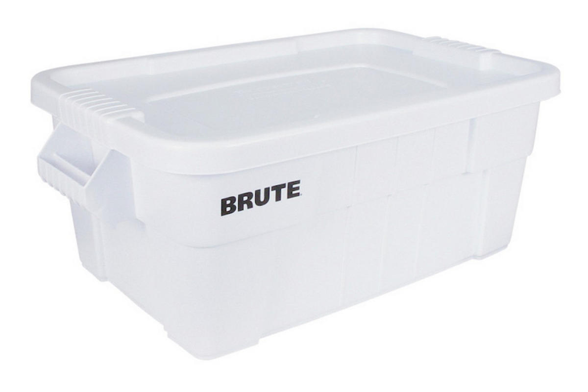 AUFBEWAHRUNGSBOX Mit Deckel und Griffen 53 Liter 27,1x44,1x70,7 cm Weiß - Weiß, Metall (44.1/27.1/70.7cm) - PROREGAL