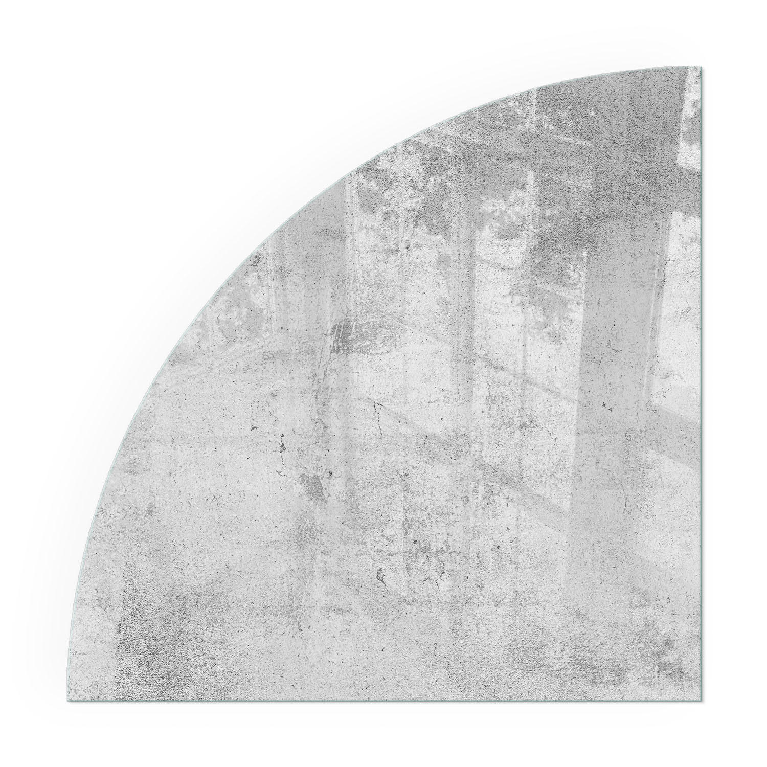 GLASPLATTE für Kamin 100x100 cm - Grau, Glas (100/100/0.4cm) - TULUP