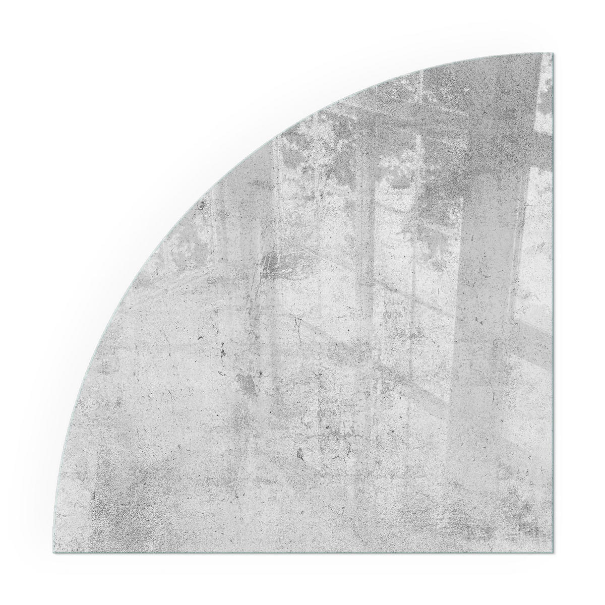 GLASPLATTE für Kamin 100x100 cm - Grau, Glas (100/100/0.4cm) - TULUP