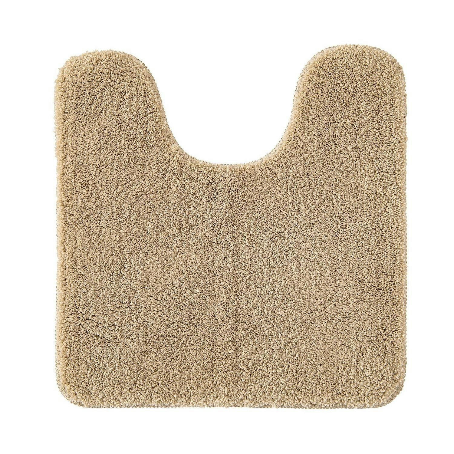 WC Vorleger U-Form Beige 45 x 45 cm - Beige, Textil (45/45cm)