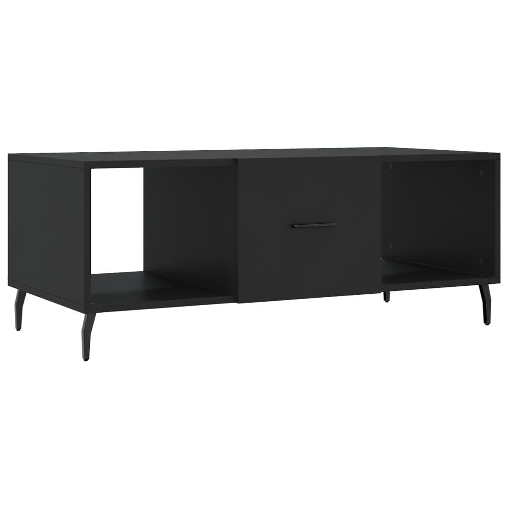 COUCHTISCH Schwarz 102x50x40 cm Holzwerkstoff - Schwarz, Holzwerkstoff (102/50/40cm) - furnicato