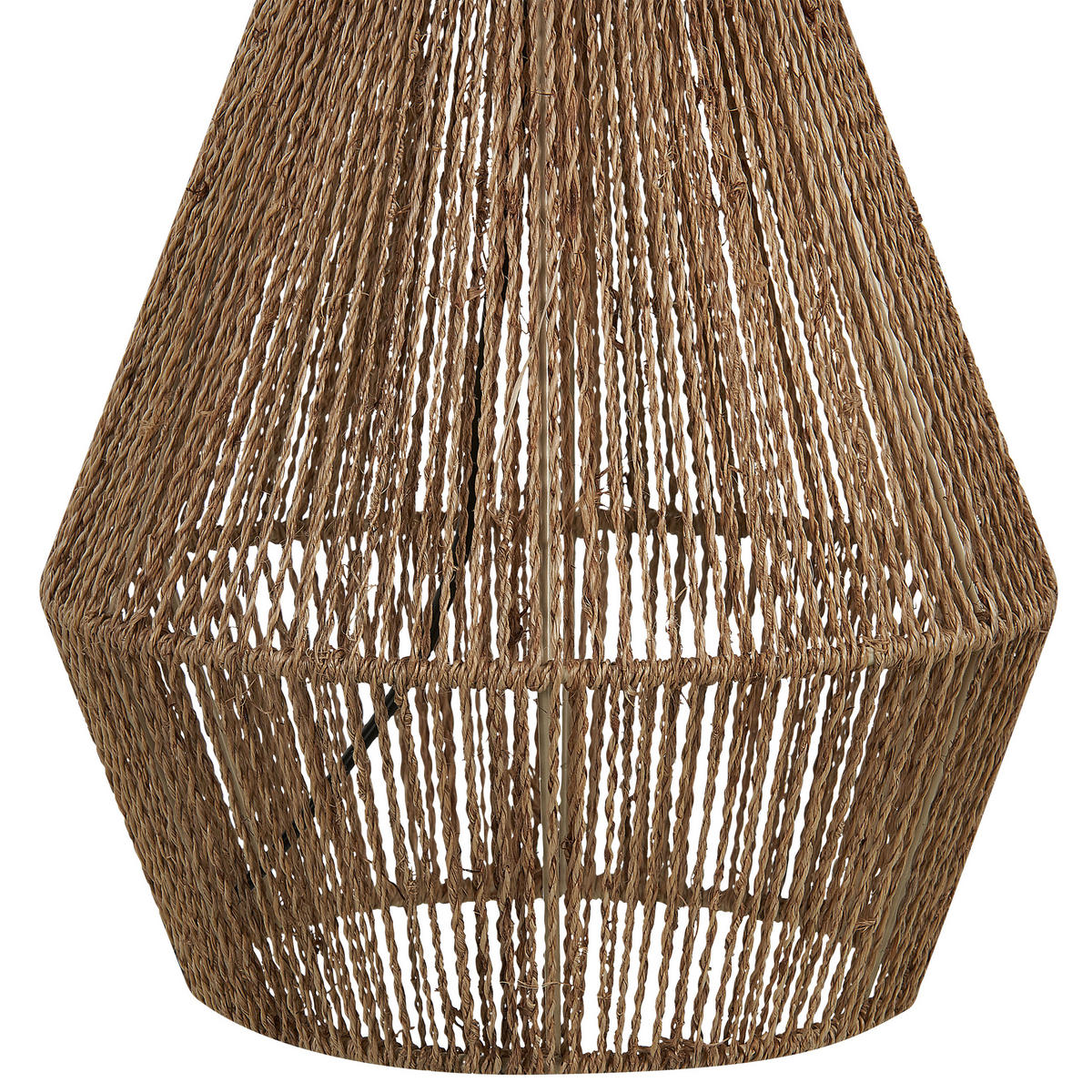 BORDSLAMPA Malewa 23/23/52 cm - Naturfärgad, Papper (23/23/52cm) - Beliani